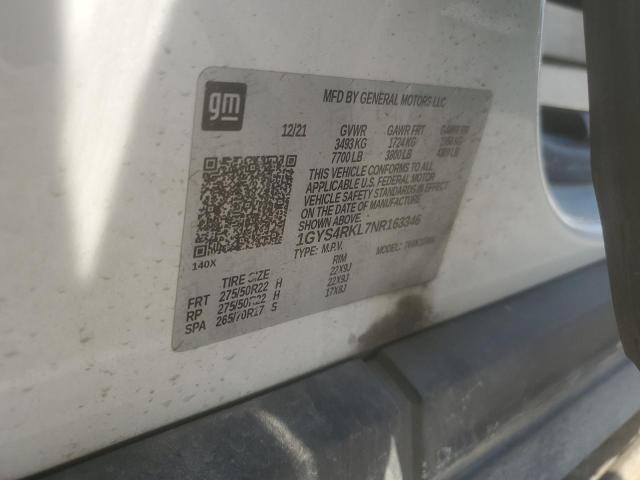 2022 CADILLAC ESCALADE E 1GYS4RKL7NR163346