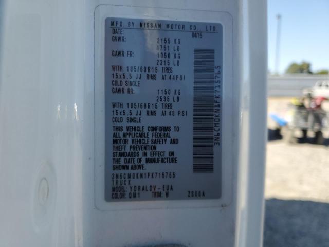 2015 NISSAN NV200 2.5S - 3N6CM0KN1FK715765