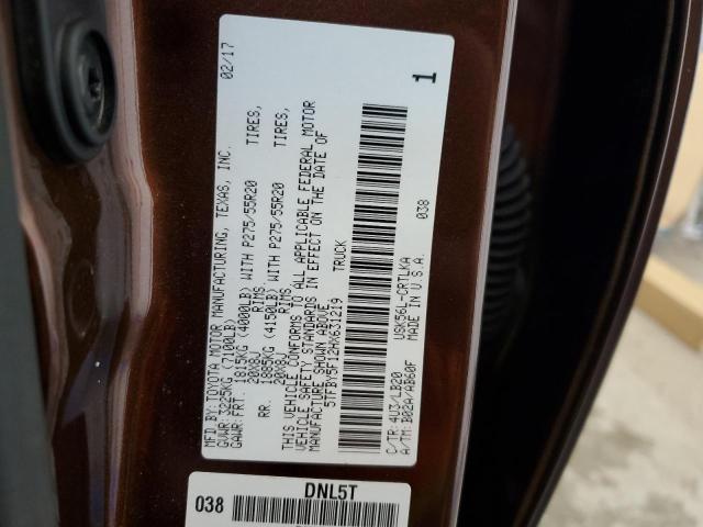 2017 TOYOTA TUNDRA DOU - 5TFBY5F12HX631219