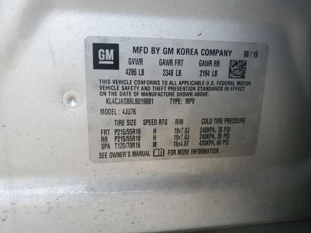 2020 BUICK ENCORE PRE - KL4CJASB6LB019881