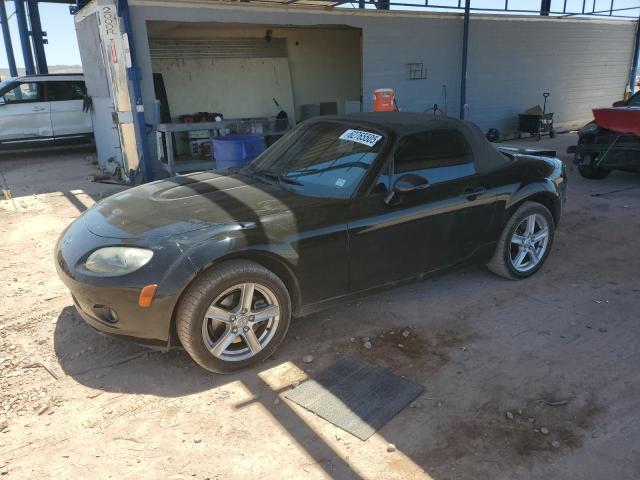 MAZDA MX-5 MIATA 2006 black converti gas JM1NC25F760106900 photo #1