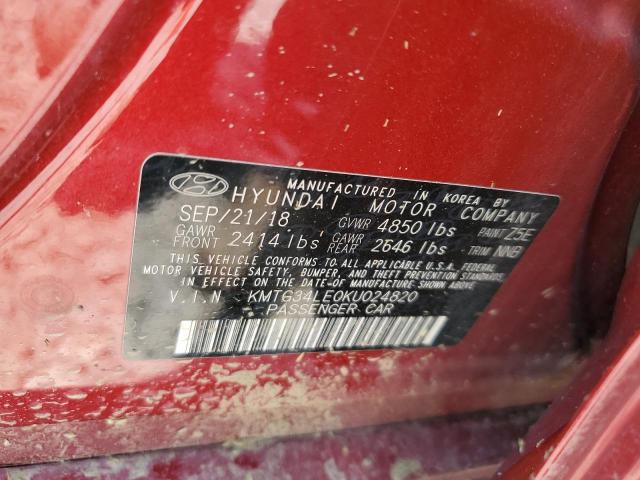 2019 GENESIS G70 PRESTI KMTG34LE0KU024820