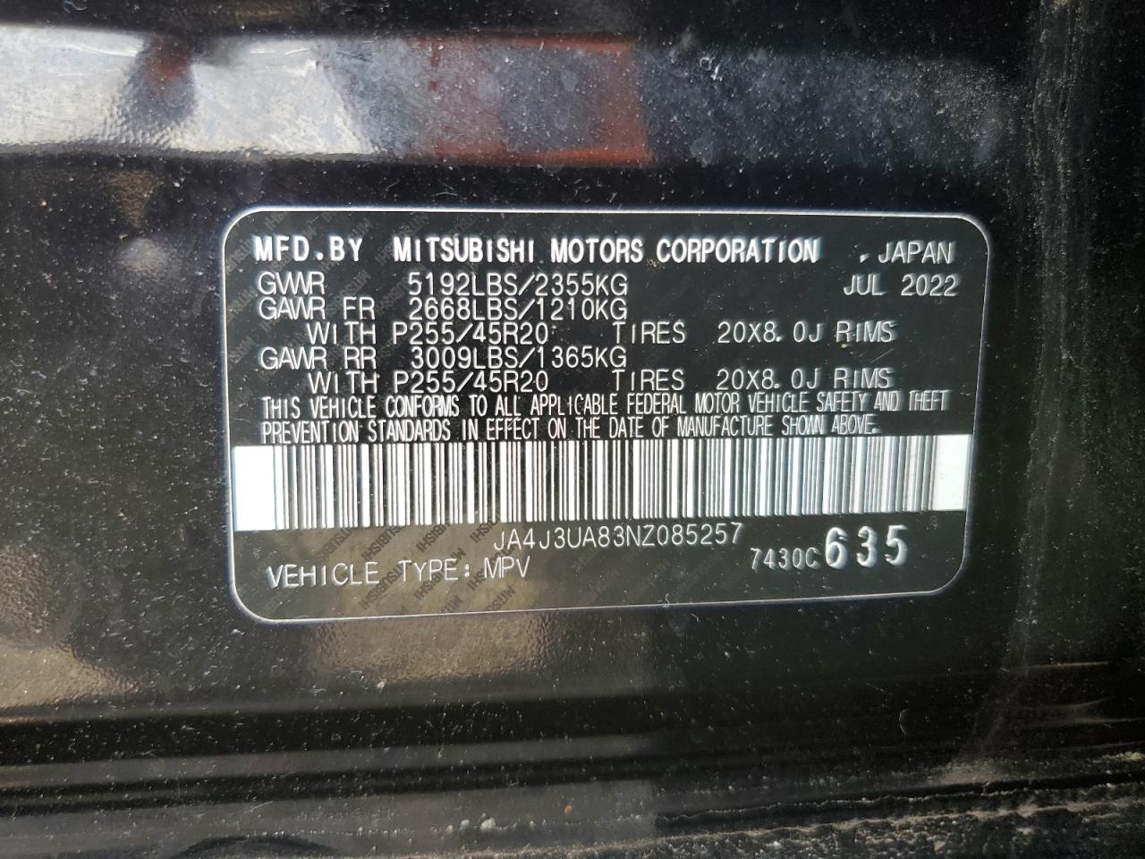 MITSUBISHI OUTLANDER SE