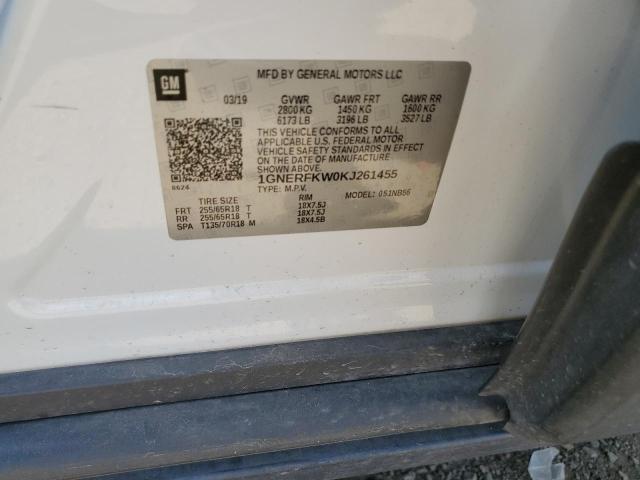 2019 CHEVROLET TRAVERSE L 1GNERFKW0KJ261455