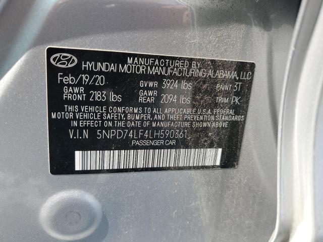 2020 HYUNDAI ELANTRA SE - 5NPD74LF4LH590361