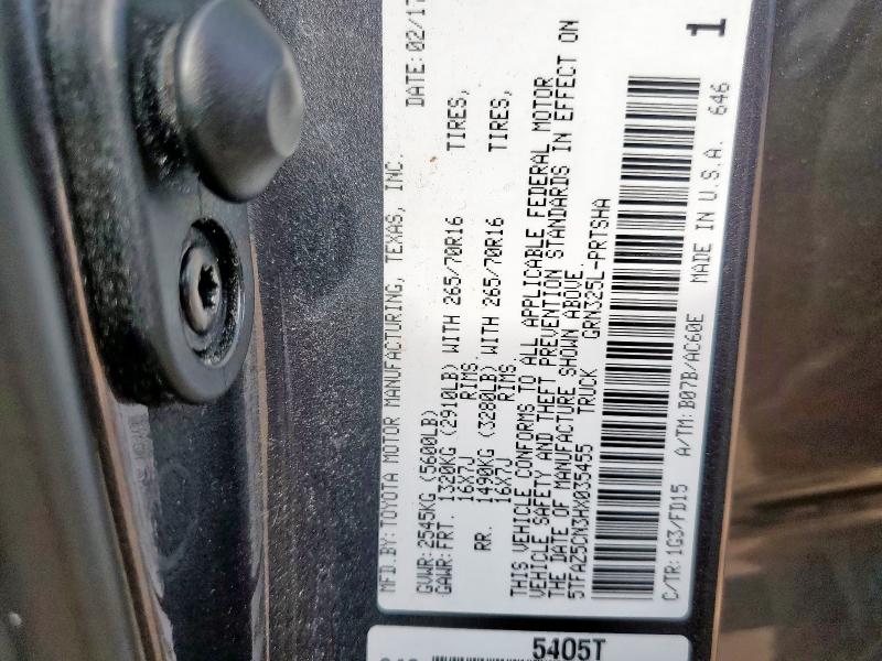 2017 TOYOTA TACOMA DOU - 5TFAZ5CN3HX035455