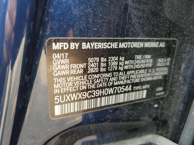 2017 BMW X3 XDRIVE2 - 5UXWX9C39H0W70544