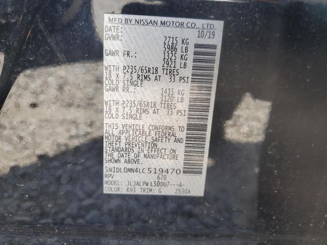 2020 INFINITI QX60 LUXE 5N1DL0MN4LC519470