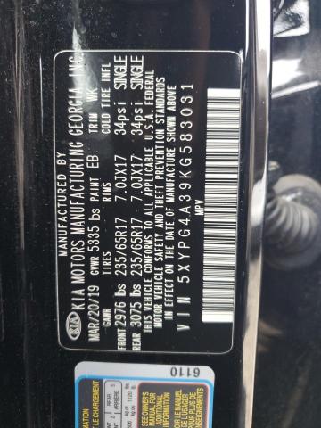 2019 KIA SORENTO L - 5XYPG4A39KG583031