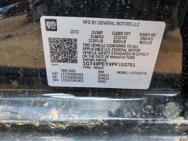 2023 GMC SIERRA K25 1GT49PEYXPF153751