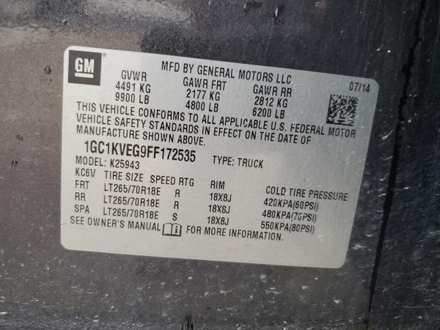2015 CHEVROLET SILVERADO 1GC1KVEG9FF172535