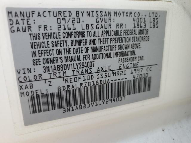 2020 NISSAN SENTRA SR - 3N1AB8DV1LY294007