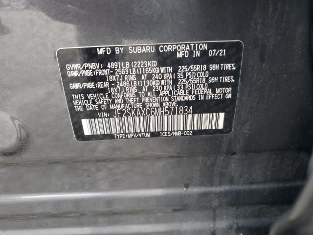 2021 SUBARU FORESTER T - JF2SKAXC6MH571834