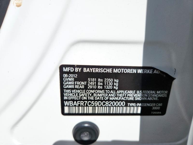 wbafr7c59dc820000 - 2013 Bmw 5 series i - #60451805