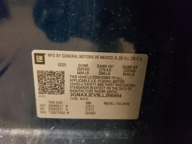 2020 CHEVROLET EQUINOX LT - 3GNAXJEV9LL256954