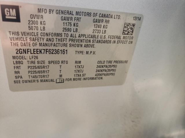 2015 CHEVROLET EQUINOX LS - 2GNFLEEK7F6236161