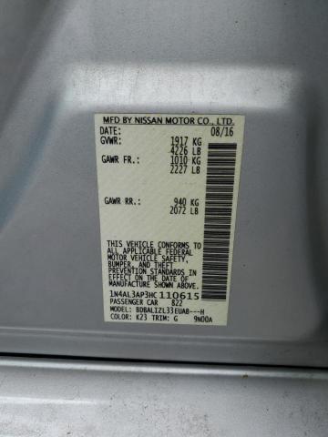 2017 NISSAN ALTIMA 2.5 - 1N4AL3AP3HC110615