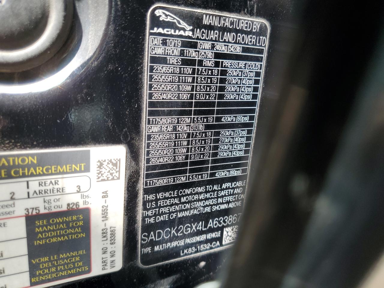 JAGUAR F-PACE PRESTIGE