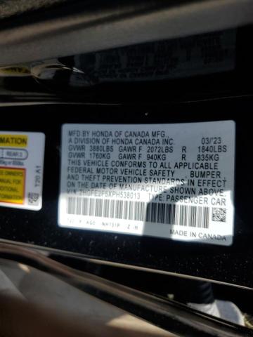 2023 HONDA CIVIC SPORT 2HGFE2F5XPH538013