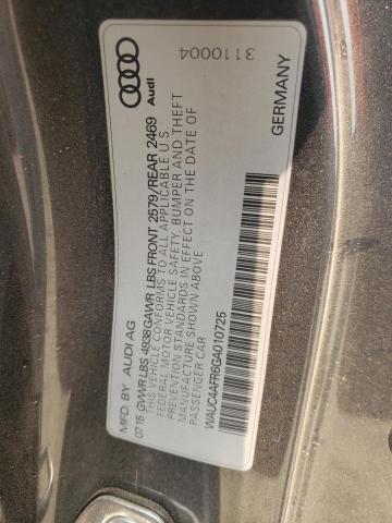 2016 AUDI S5 PREMIUM WAUC4AFR6GA010725