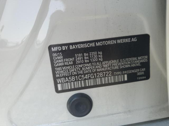 2015 BMW 535 I WBA5B1C54FG128722