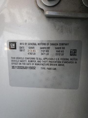 2018 CHEVROLET IMPALA PRE - 2G1125S39J9115652