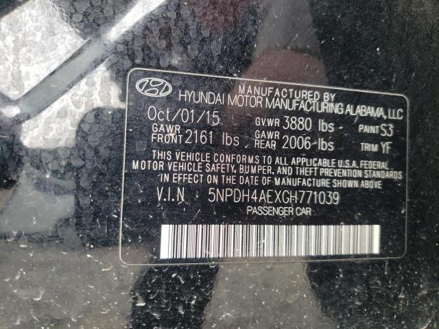 2016 HYUNDAI ELANTRA SE - 5NPDH4AEXGH771039