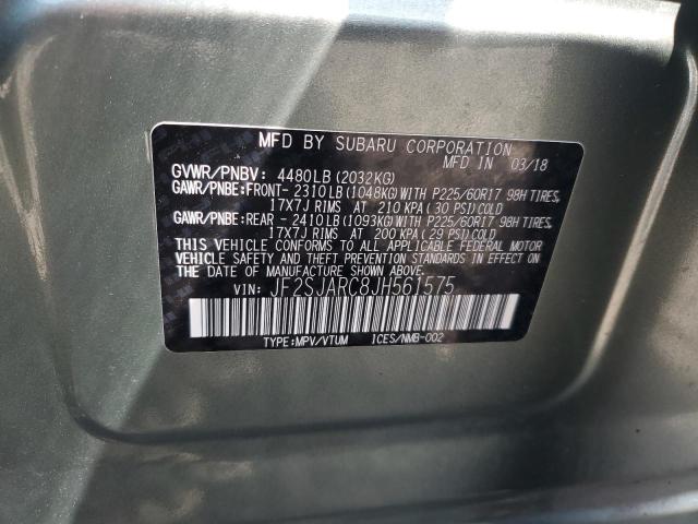2018 SUBARU FORESTER 2 - JF2SJARC8JH561575