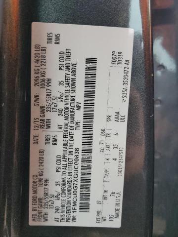 2016 FORD ESCAPE SE - 1FMCU0G7XGUC00838