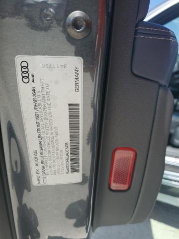 2018 AUDI S5 PRESTIG WAUC4DF55JA033435