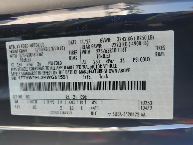 2023 FORD F150 LIGHT 1FTVW1EL3PWG61591