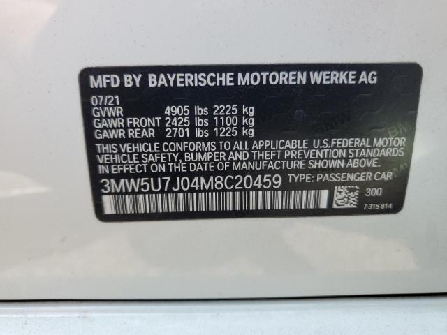 2021 BMW M340I 3MW5U7J04M8C20459