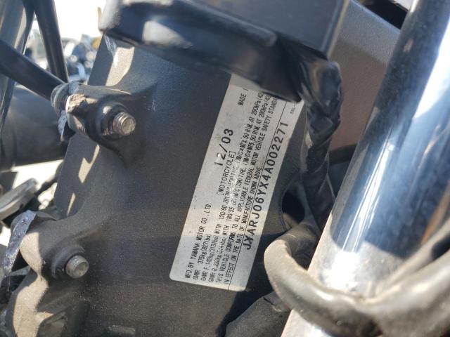 2004 YAMAHA R6 JYARJ06YX4A002271