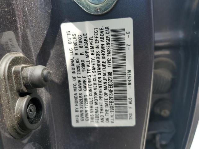 2015 HONDA CIVIC EX 19XFB2F84FE032298