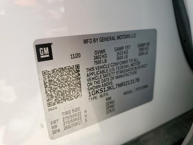 2021 GMC YUKON XL D 1GKS1JKL7MR213178