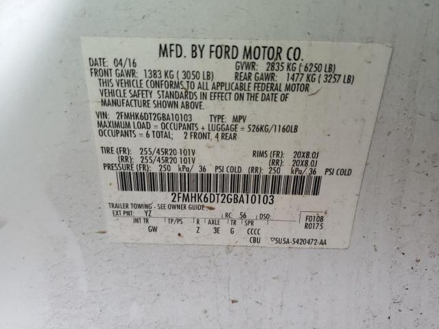 2016 FORD FLEX LIMIT 2FMHK6DT2GBA10103