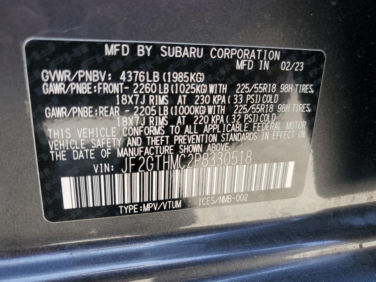 Subaru Crosstrek 2023