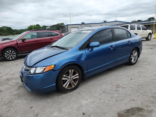 HONDA CIVIC LX 2008 blue  gas 1HGFA16548L112215 photo #1