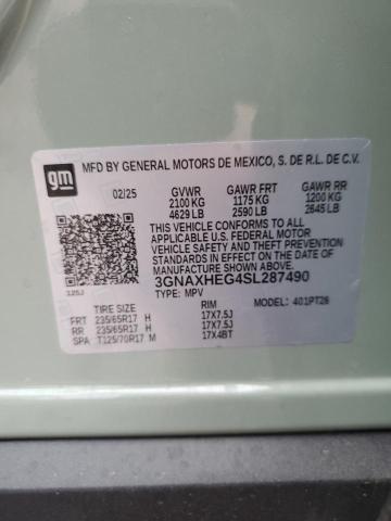 2025 CHEVROLET EQUINOX LT - 3GNAXHEG4SL287490