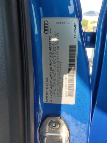 2018 AUDI S3 PREMIUM WAUB1GFF6J1079919