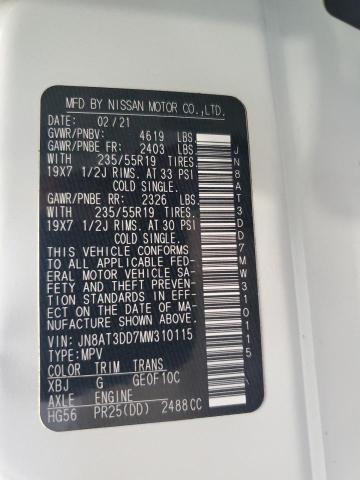 2021 NISSAN ROGUE PLAT JN8AT3DD7MW310115