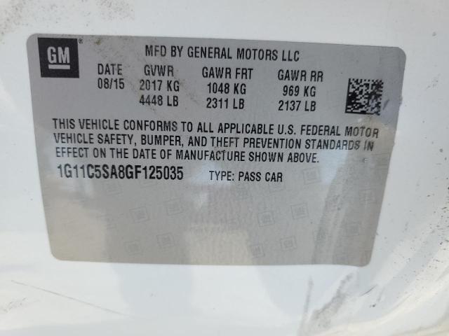 2016 CHEVROLET MALIBU LIMITED LT - 1G11C5SA8GF125035