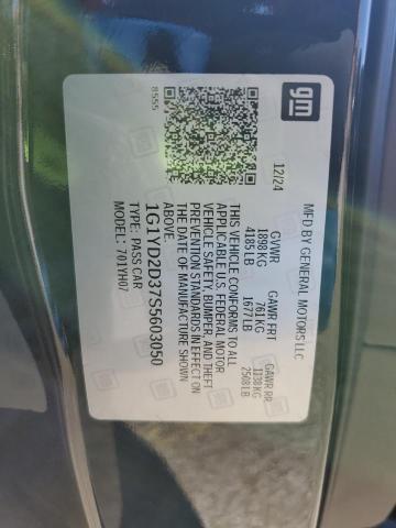 2025 CHEVROLET CORVETTE Z 1G1YD2D37S5603050