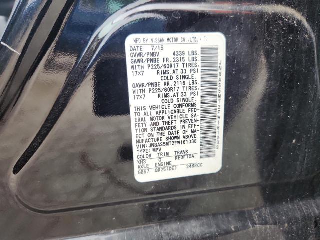2015 NISSAN ROGUE SELE JN8AS5MT2FW161038