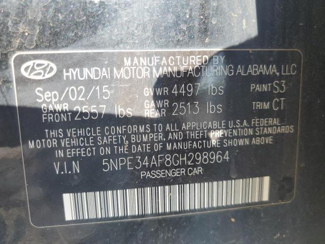 2016 HYUNDAI SONATA SPO 5NPE34AF8GH298964