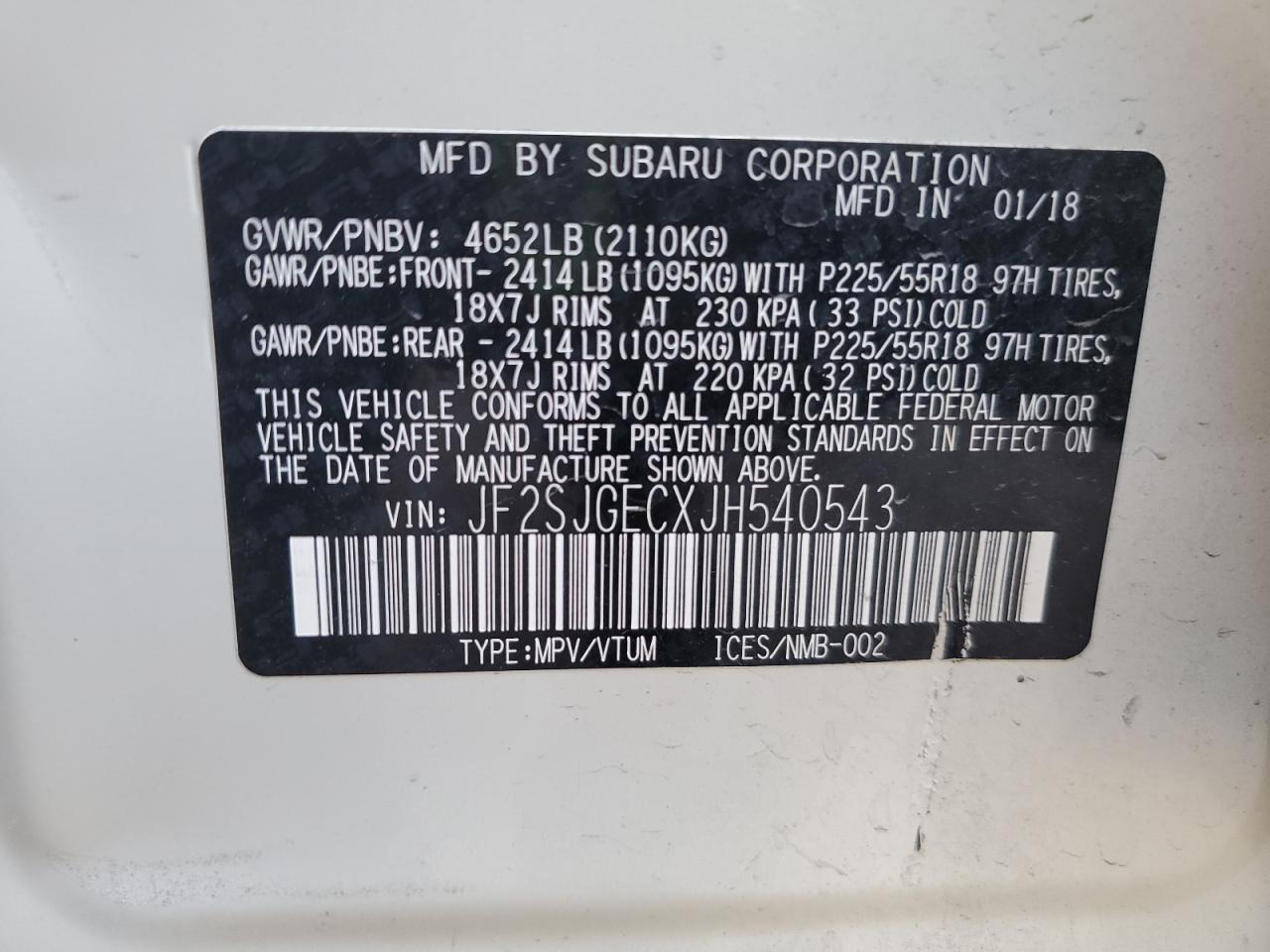 Subaru Forester 2 2018