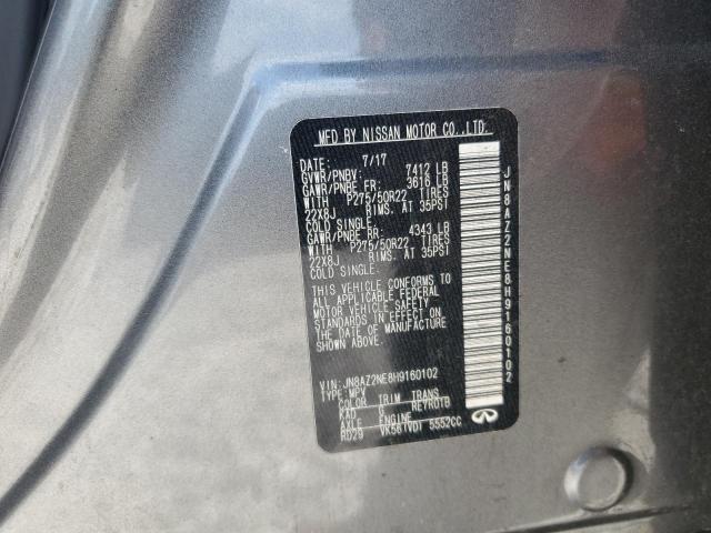 2017 INFINITI QX80 BASE JN8AZ2NE8H9160102