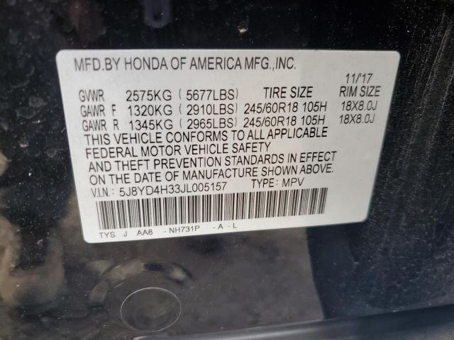 2018 ACURA MDX 5J8YD4H33JL005157