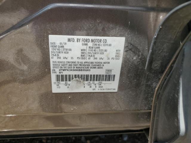 2019 FORD EDGE TITANIUM 2FMPK3K90KBB55263