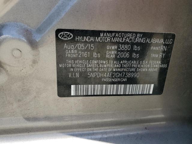 2016 HYUNDAI ELANTRA SE - 5NPDH4AE2GH738990